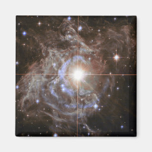 Cosmic Star Holiday Wreath Magnet
