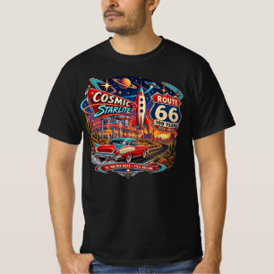 Cosmic Starlite Route 66 100 Years Vintage Men's T T-Shirt