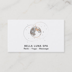 *~* Cosmic Stars Moon Rings Universe Lunar Shaman Business Card