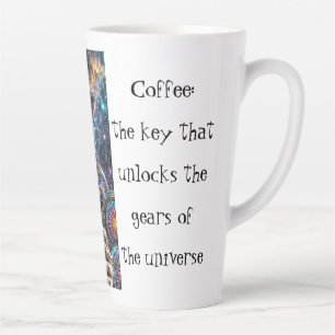 "Cosmic Steampunk Latte Mug