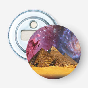 cosmic storm above egypt bottle opener