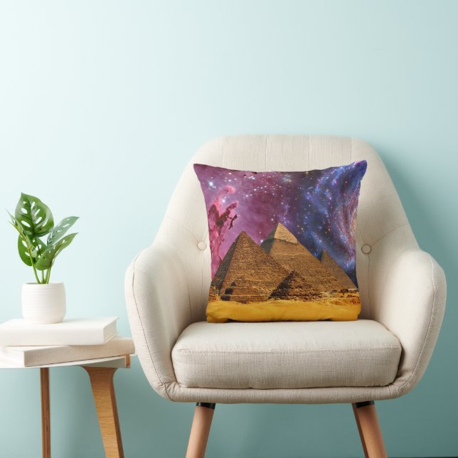 cosmic storm above egypt cushion (Chair)