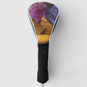 cosmic storm above egypt golf head cover