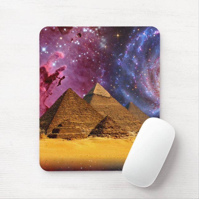 cosmic storm above egypt mouse mat (With Mouse)