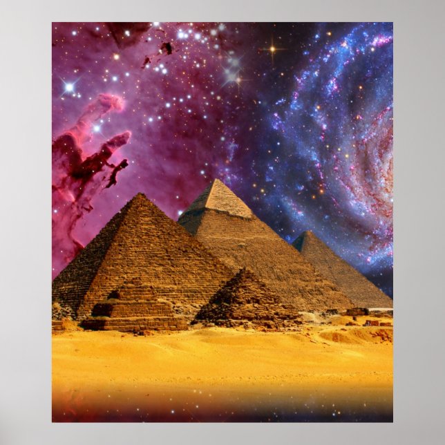 cosmic storm above egypt poster (Front)