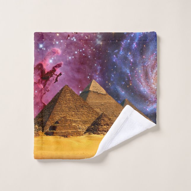 cosmic storm above egypt wash cloth (Wash Cloth)