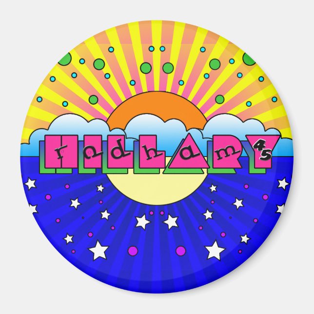 Cosmic Style Hillary Celebration Poster Magnet (Front)