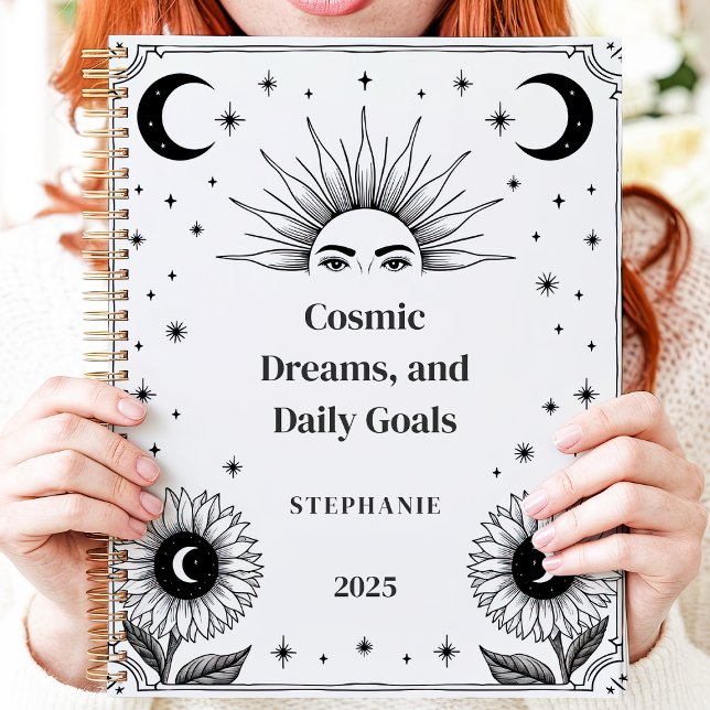 Cosmic Sun and Moon Custom Name Manifestation  Planner (Creator Uploaded)