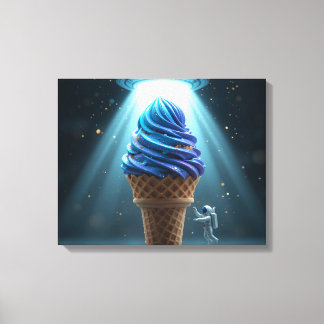 Cosmic Sundae Abduction Canvas Print