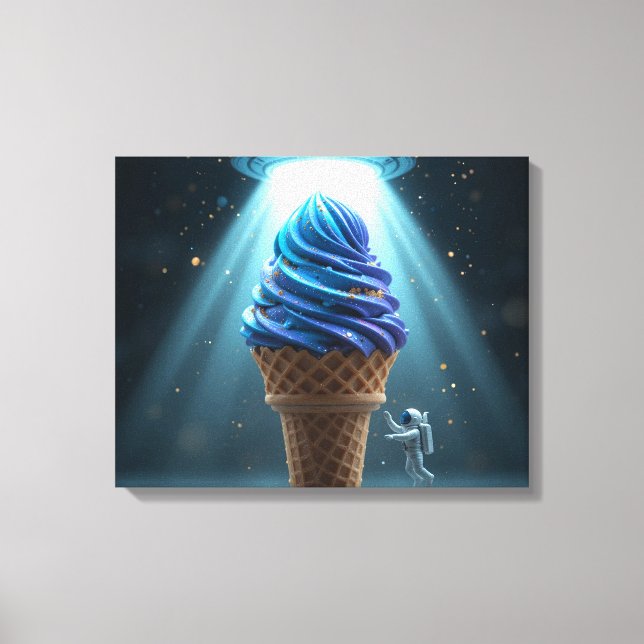 Cosmic Sundae Abduction Canvas Print (Front)