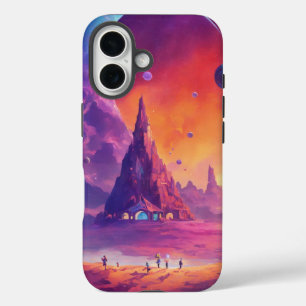 Cosmic Sunset" iPhone 16 Case
