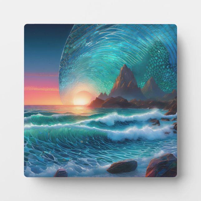 Cosmic Swells Seascape Plaque (Front)