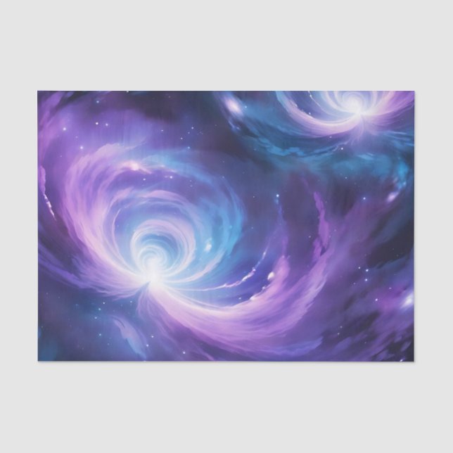 Cosmic Swirl Dreamy Galaxy Tissue Paper (Front)