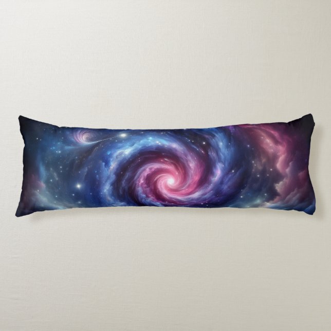 Cosmic Swirl - Galaxy Design Body Cushion (Front)
