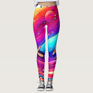 Cosmic Symphony Artwork Leggings