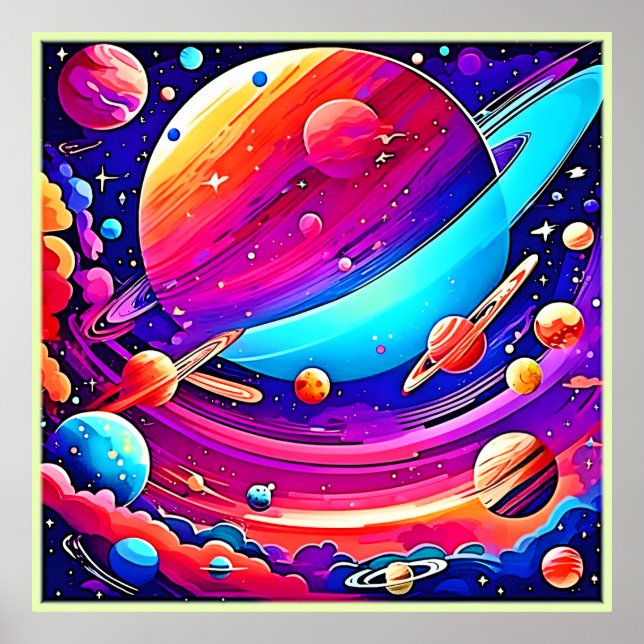 Cosmic Symphony Artwork Poster (Front)