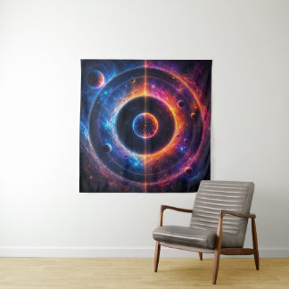 Cosmic Symphony Celestial Orbits and Nebulae Dance Tapestry