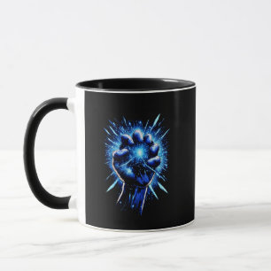 Cosmic Tension Futuristic Energy Grip Art Mug