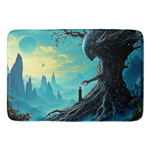 Cosmic Tree of Life Fantasy Bath Mat