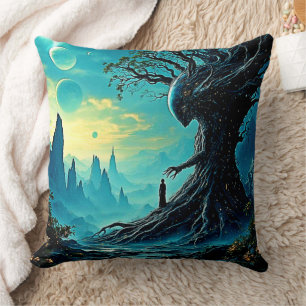 Cosmic Tree of Life Fantasy Cushion