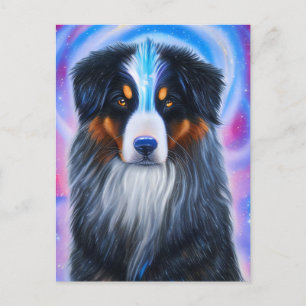 Cosmic Tri Colour Austrailian Shepherd Postcard