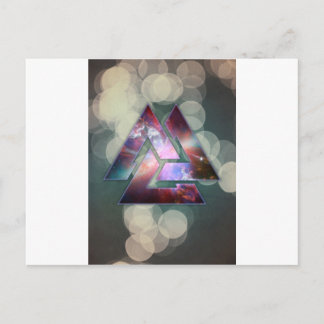 Cosmic Triple Knot Postcard