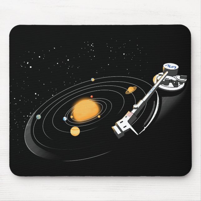 Cosmic Turntable Mouse Mat (Front)