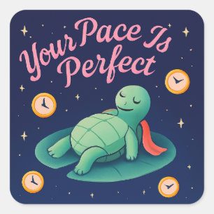 Cosmic Turtle Sticker   Slow Living & Mindfulness