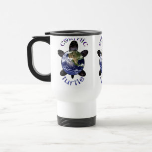 Cosmic Turtle Travel Mugs