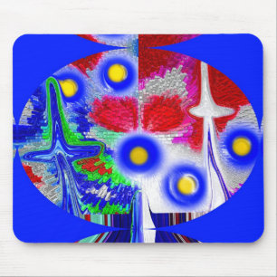 Cosmic union of stars art mouse mat
