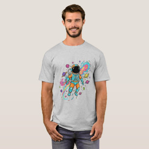 Cosmic Universe Galaxy Stars Aesthetic T-Shirt
