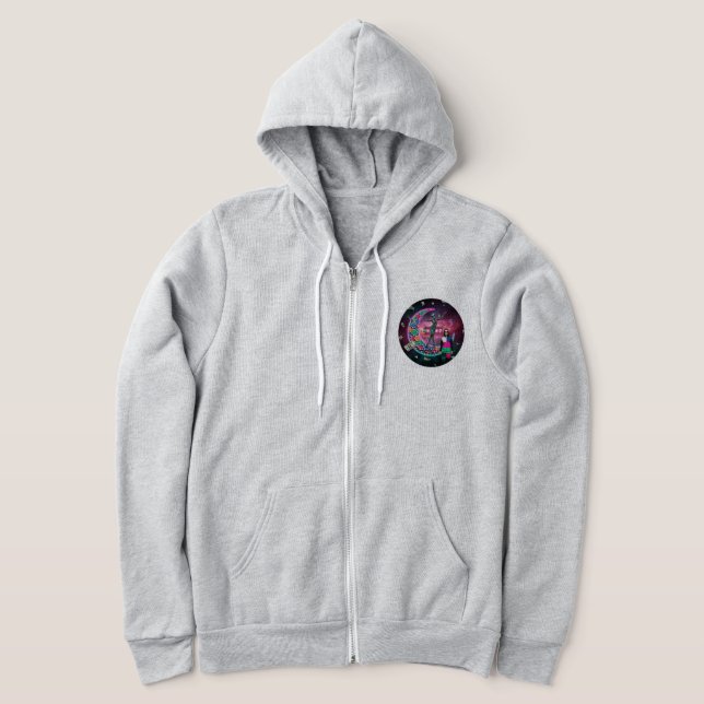 Cosmic Vegas Alien Moon Hoodie 👽🌙 (Laydown)