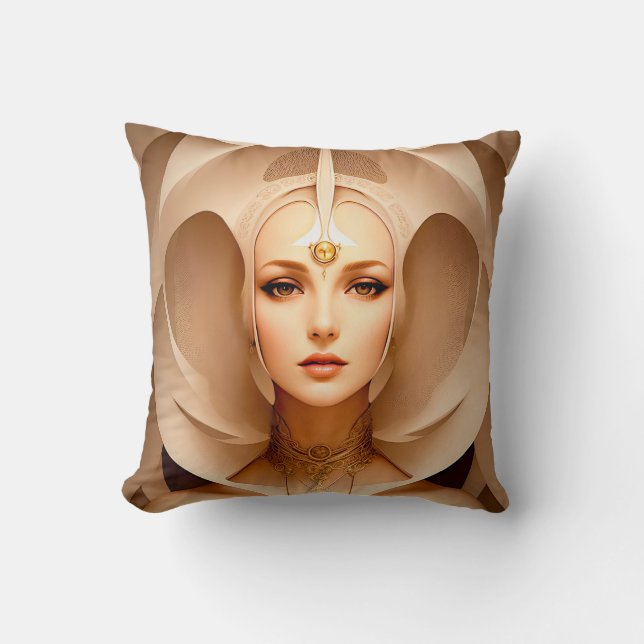 Cosmic Venus Cyborg Goddess Cushion (Front)