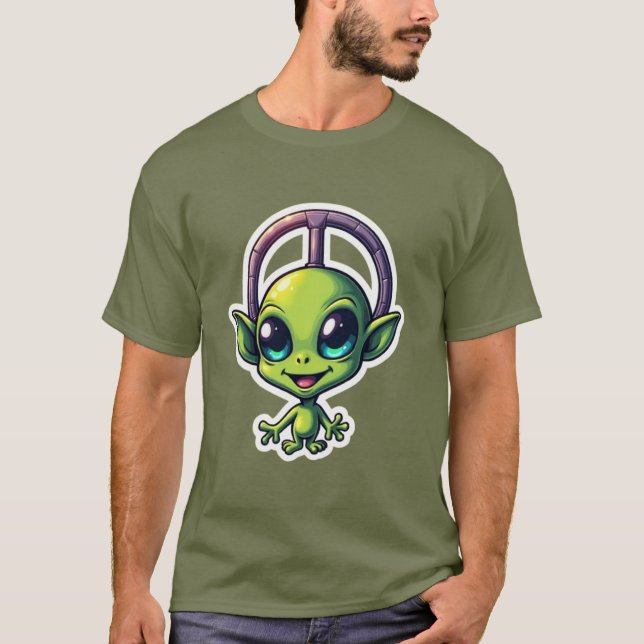Cosmic Vibes – Funky Alien Tee Collection (Front)