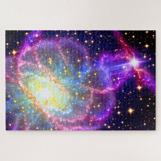 Cosmic Vibrant Purple Chaotic Event in Universe Jigsaw Puzzle (Horizontal)