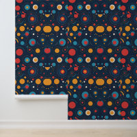 Cosmic Vinyl - Retro Space Record Pattern Art