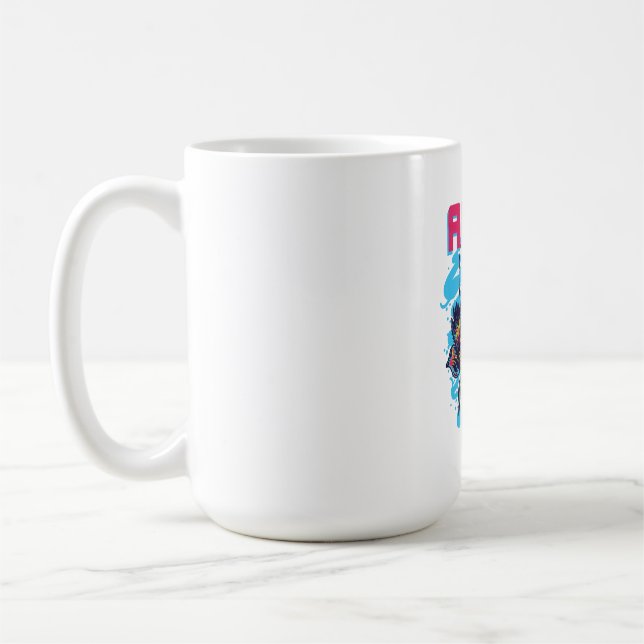 Cosmic Visitor : The Alien Design Coffee Mug (Left)