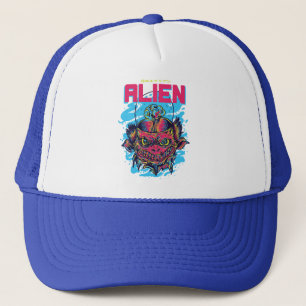 Cosmic Visitor : The Alien Design Trucker Hat