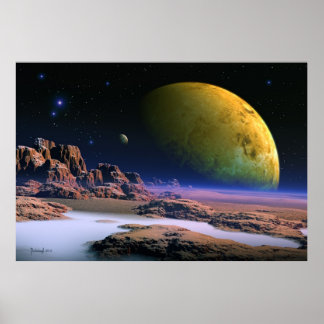 Cosmic vista - space art poster