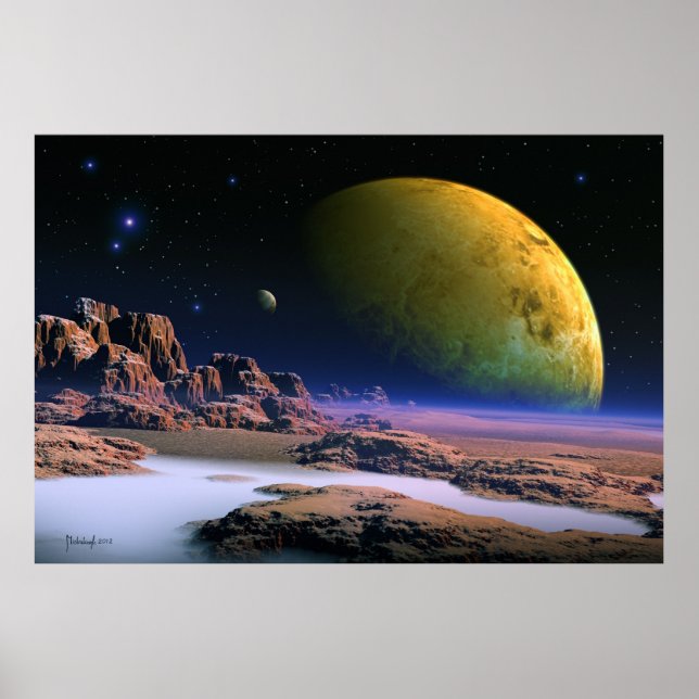 Cosmic vista - space art poster (Front)