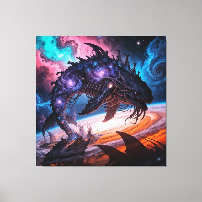 Cosmic Void Leviathan – Galactic Horror Art Print (Front)