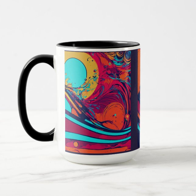 "Cosmic Vortex Mug" Mug (Left)
