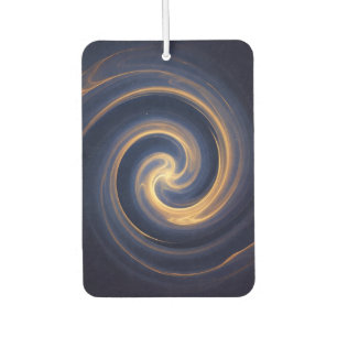 Cosmic Vortex of Golden Light Car Air Freshener