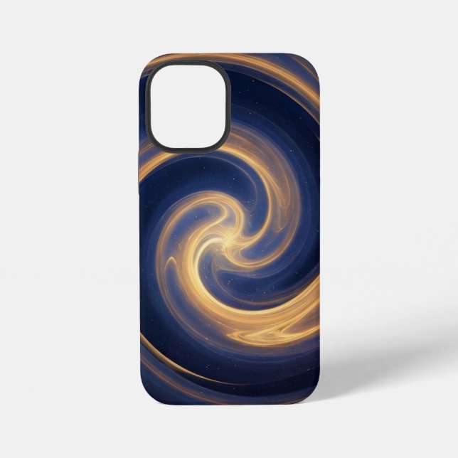 Cosmic Vortex of Golden Light iPhone Case (Back)