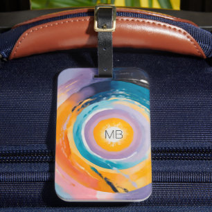 Cosmic Vortex: Solar Embrace Luggage Tag