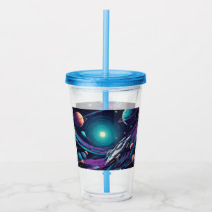 Cosmic Voyage Acrylic Tumbler