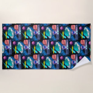 COSMIC VOYAGER BEACH TOWEL