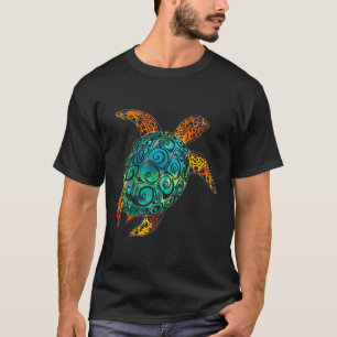 Cosmic Watercolor Sea Turtle Hoodie T-Shirt