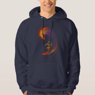 Cosmic Wave Rider Hoodie