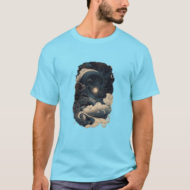 Cosmic Waves. T-Shirt (Front)